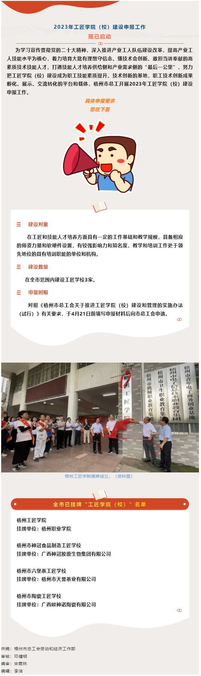 構(gòu)建高素質(zhì)技能人才培養(yǎng)新模式丨市總工會開展2023年工匠學院（校）建設(shè)申報工作.png