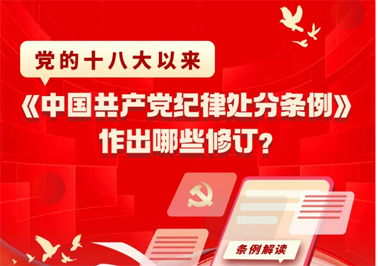 黨的十八大以來，《中國共產(chǎn)黨紀(jì)律處分條例》作出哪些修訂？